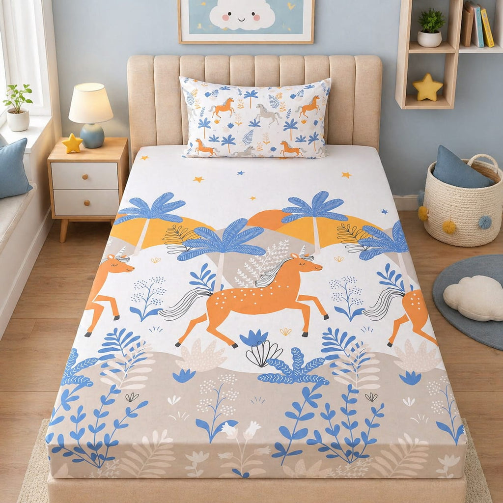 Wild Unicorn Kids Bedsheet