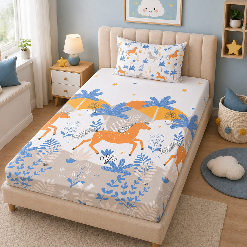 Wild Unicorn Kids Bedsheet