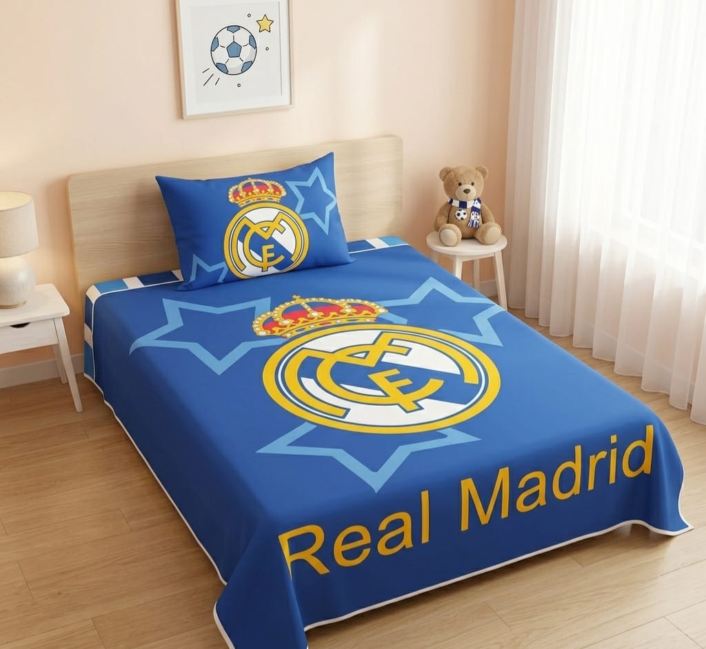 Madrid Football Kids Bedsheet