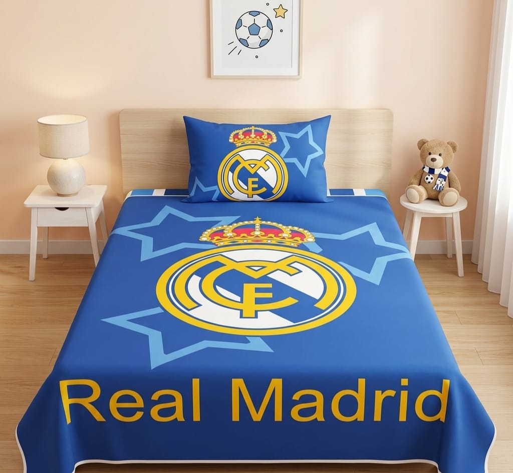 Madrid Football Kids Bedsheet
