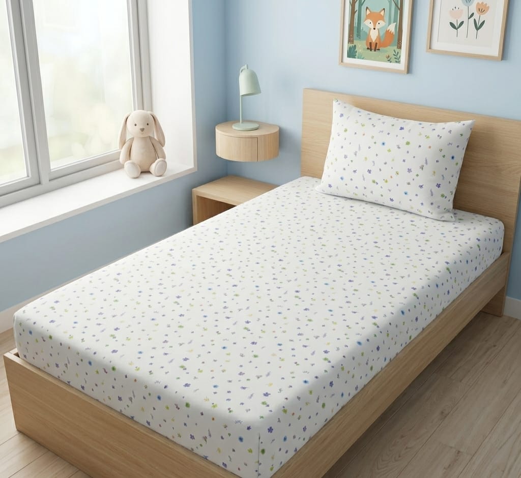Tiny Blossoms Kids Bedsheet