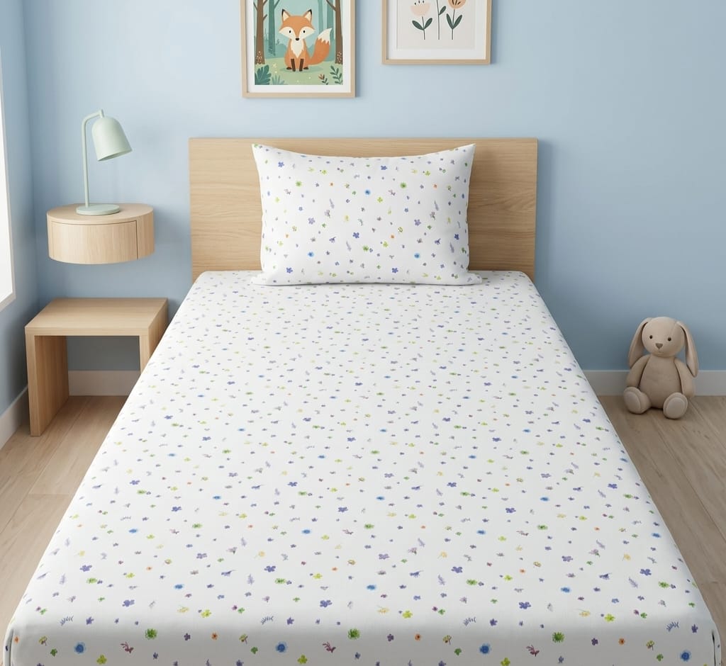 Tiny Blossoms Kids Bedsheet
