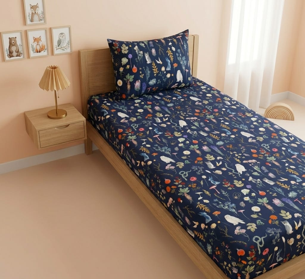 Midnight Forest Kids Bedsheet