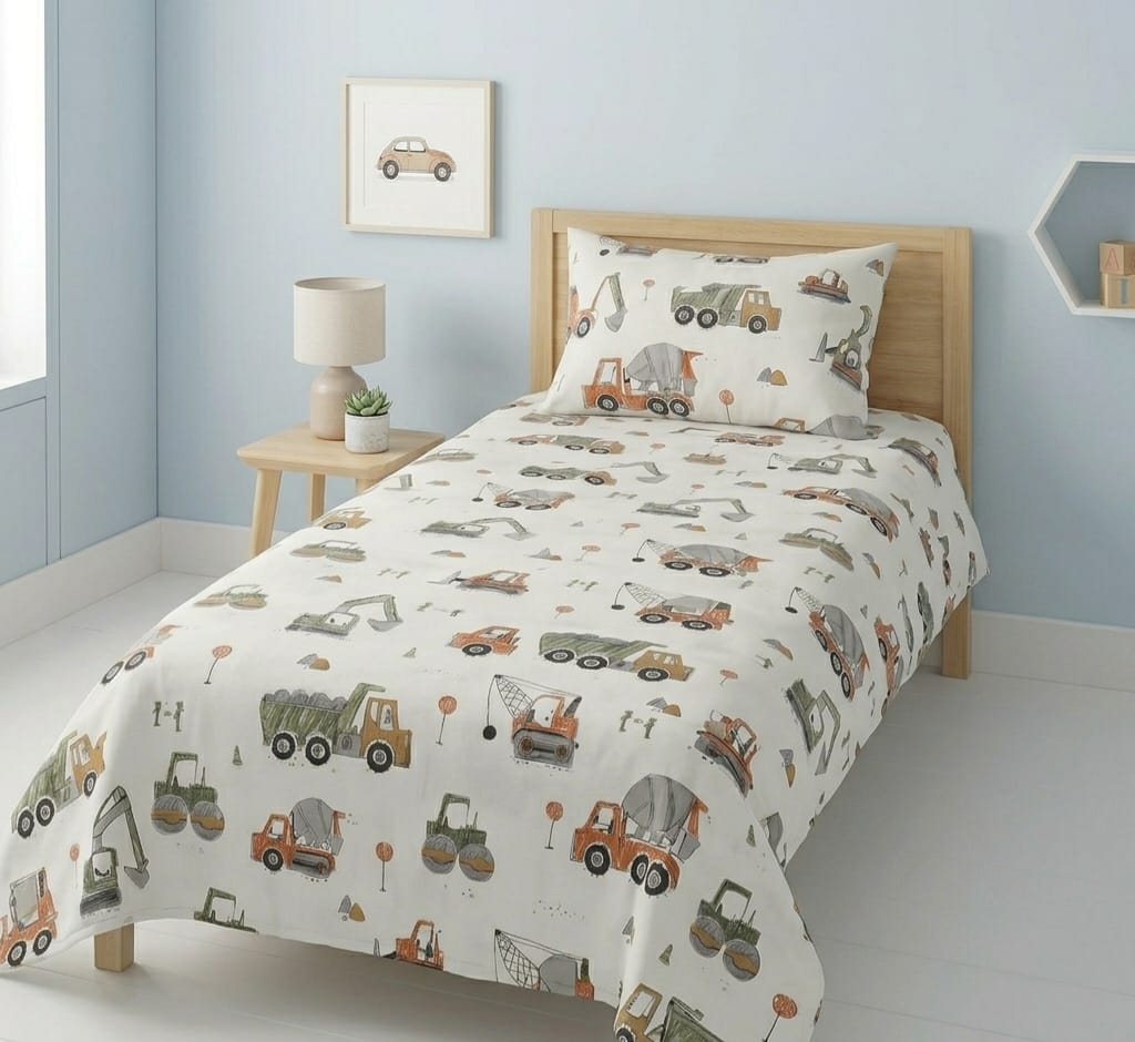 Little Builders Kids Bedsheet