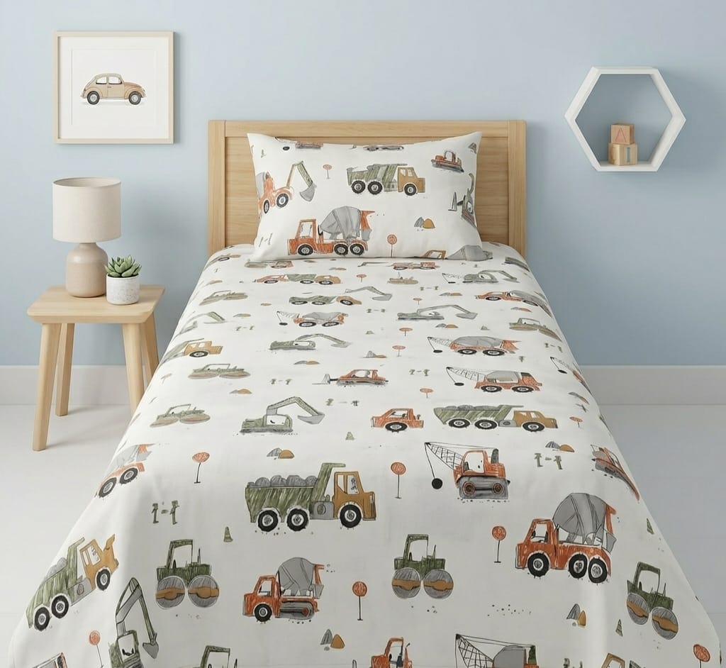 Little Builders Kids Bedsheet