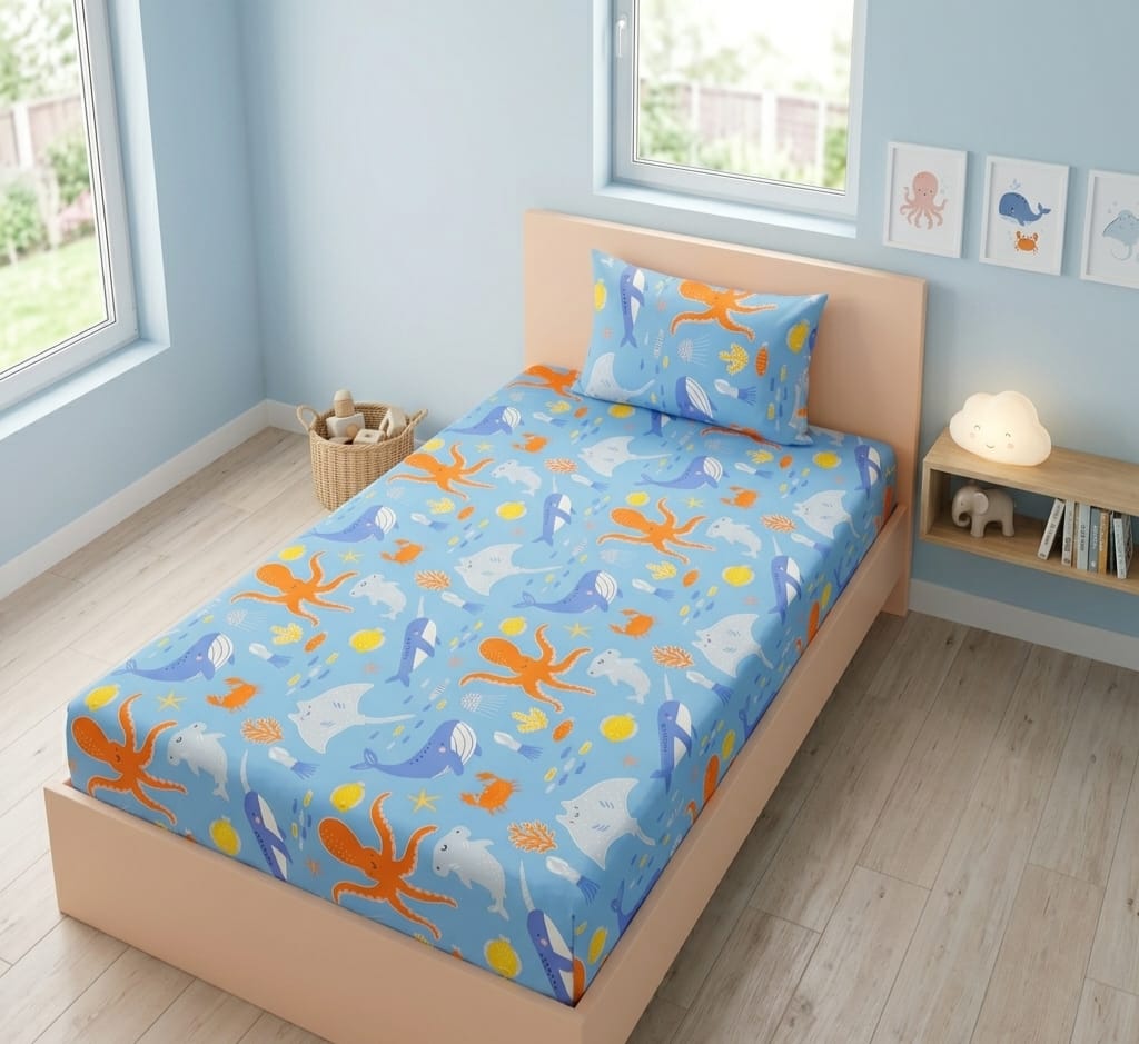 Ocean Friends Kids Bedsheet
