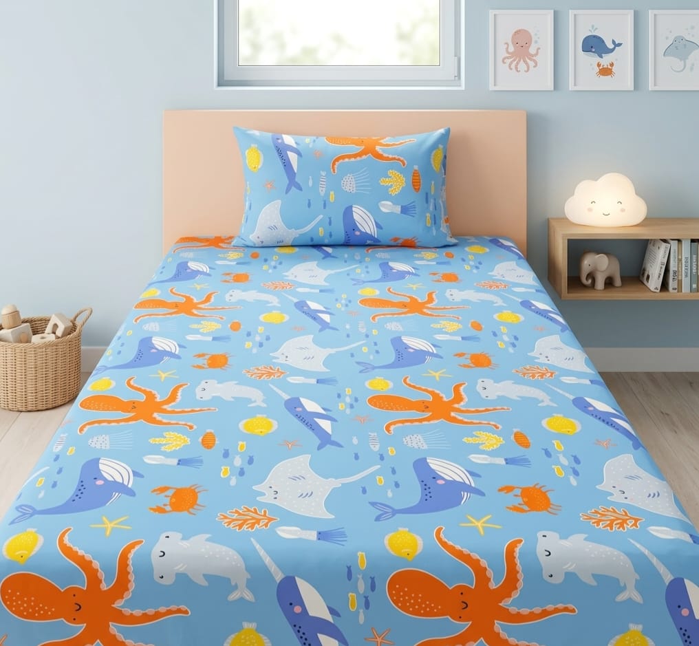 Ocean Friends Kids Bedsheet