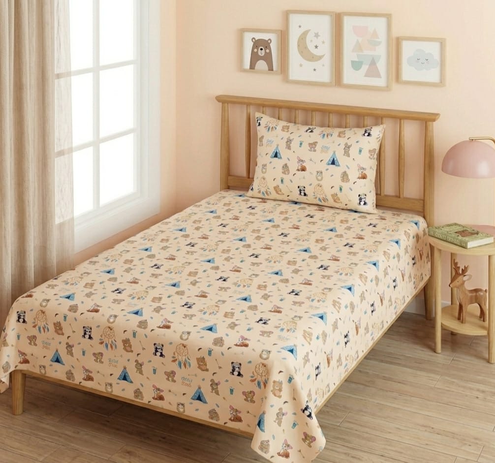 Woodland Adventure Kids Bedsheet