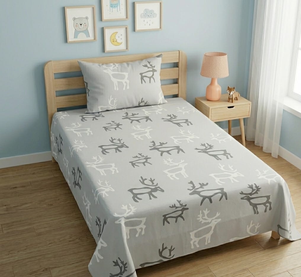Nordic Deer Kids Bedsheet