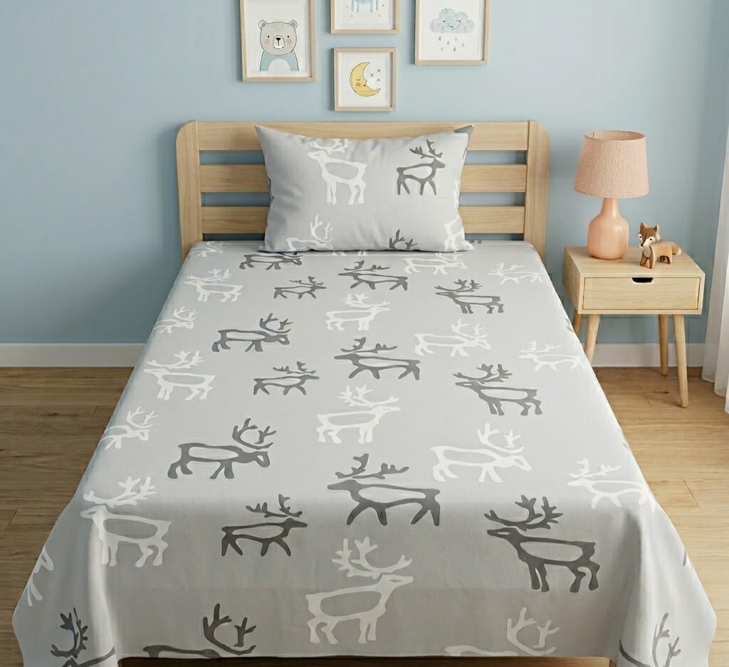 Nordic Deer Kids Bedsheet