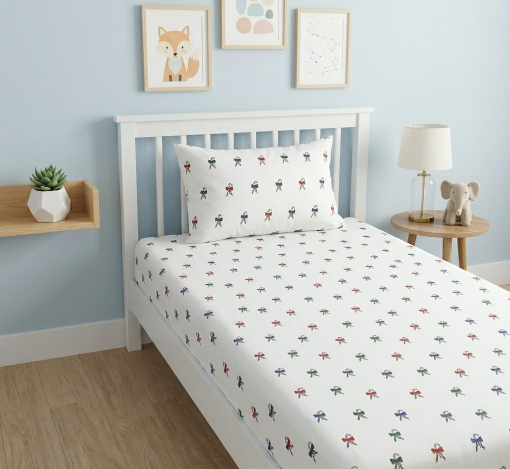 Mini Ribbon Charm Kids Bedsheet