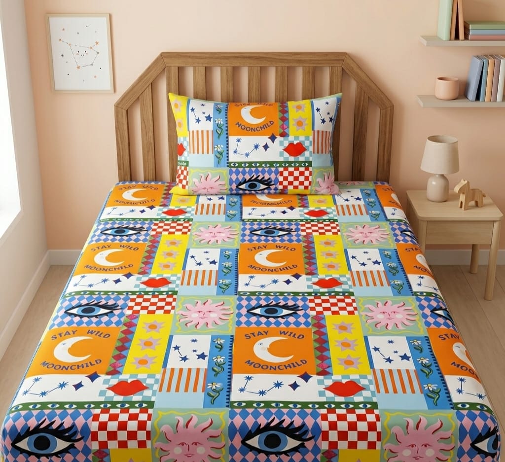Moonchild Pop Art Kids Bedsheet