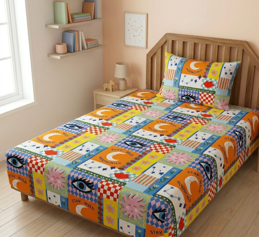 Moonchild Pop Art Kids Bedsheet