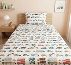 Little Trucks Adventure Kids Bedsheet