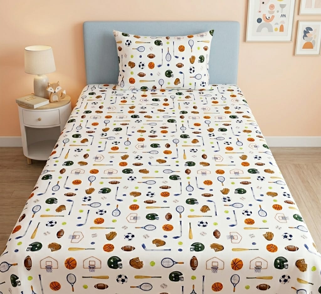 All Sports Champion Kids Bedsheet