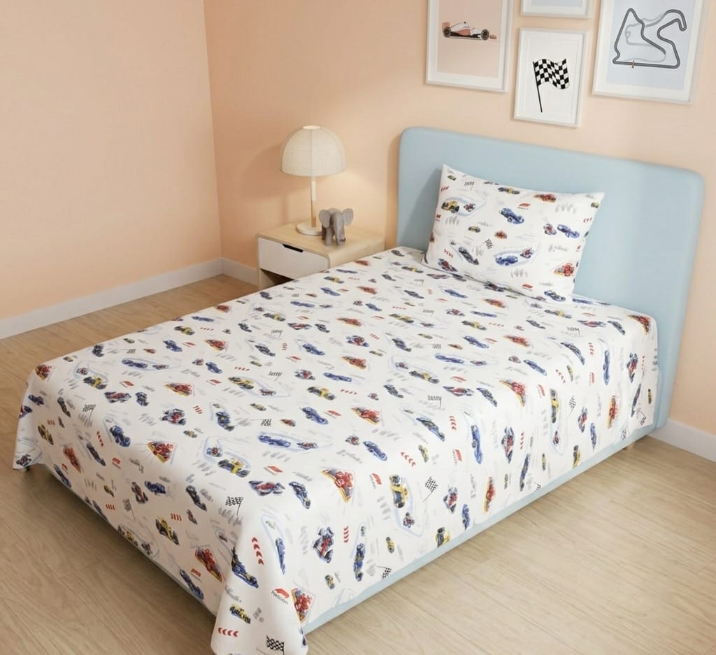 Formula Racing Champion Kids Bedsheet