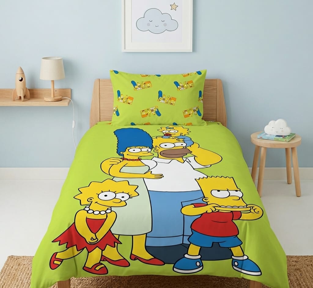 Simpsons Family Fun Kids Bedsheet