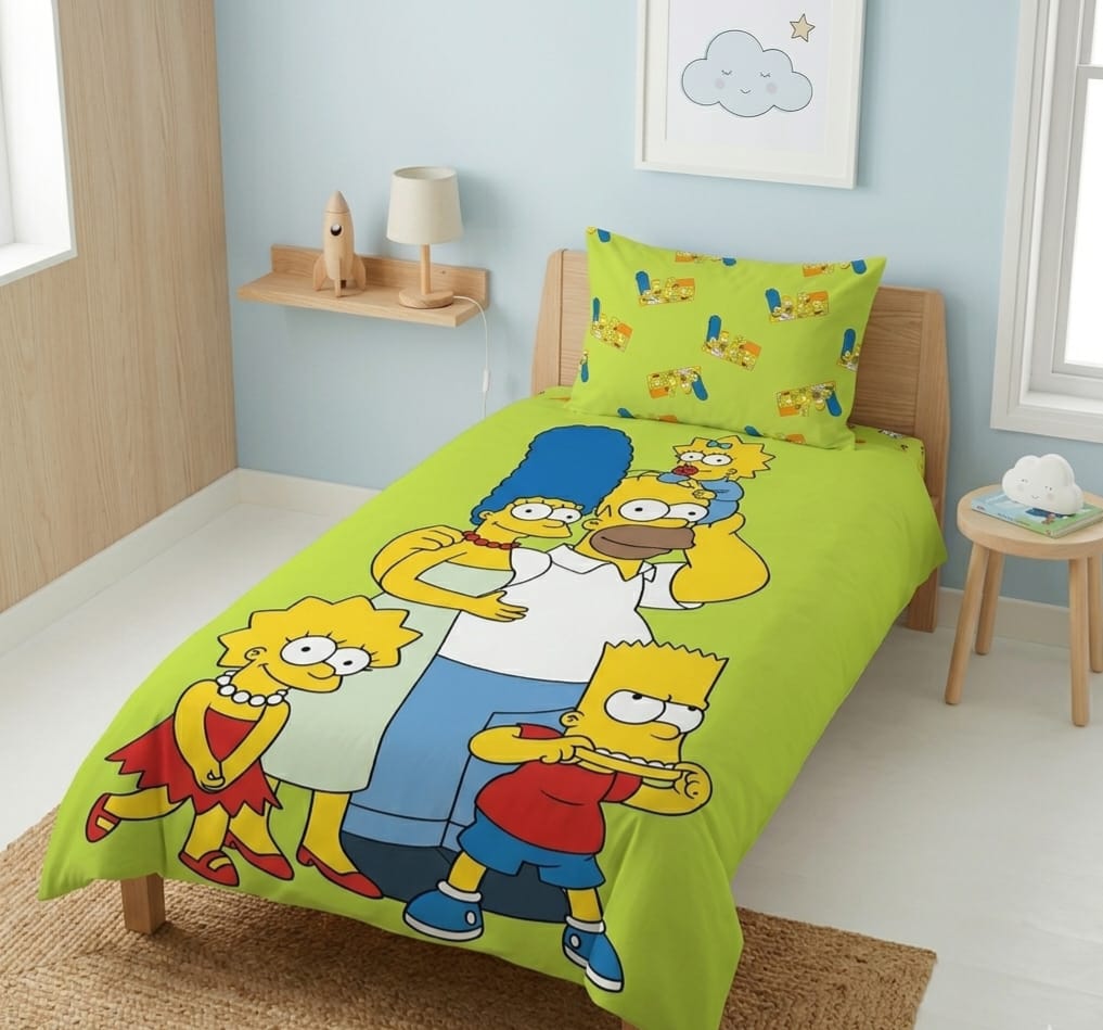 Simpsons Family Fun Kids Bedsheet