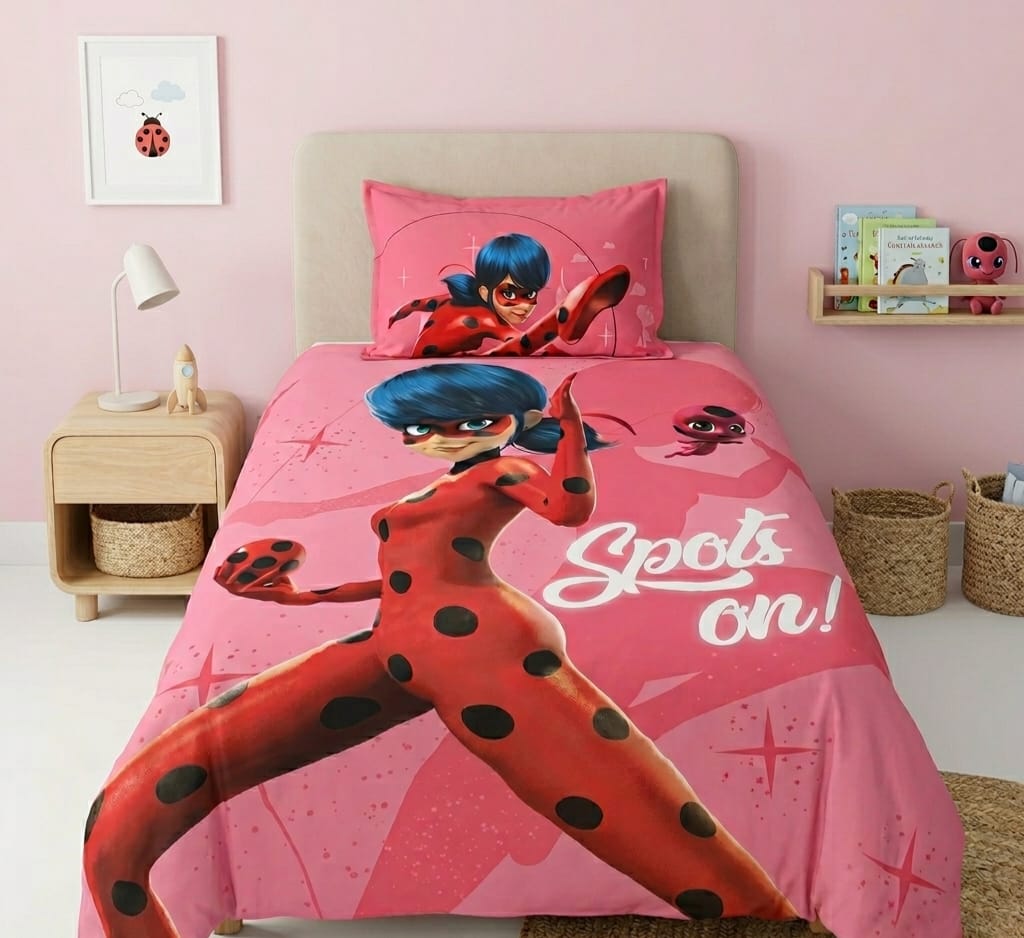 Ladybug Hero Girls Bedsheet