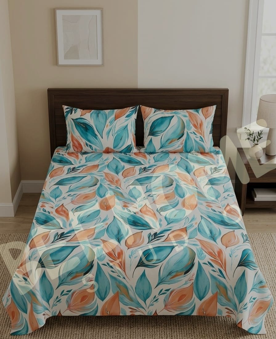 BHS Aqua Fern Symphony Bedsheet