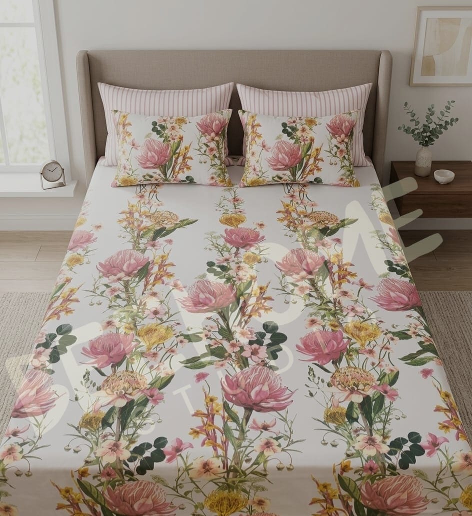 BHS Rose Petal Symphony Bedsheet