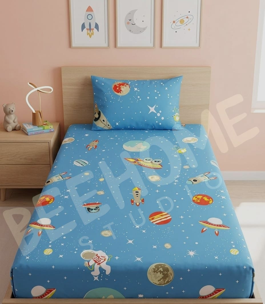 Little Astronaut Kids Bedsheet