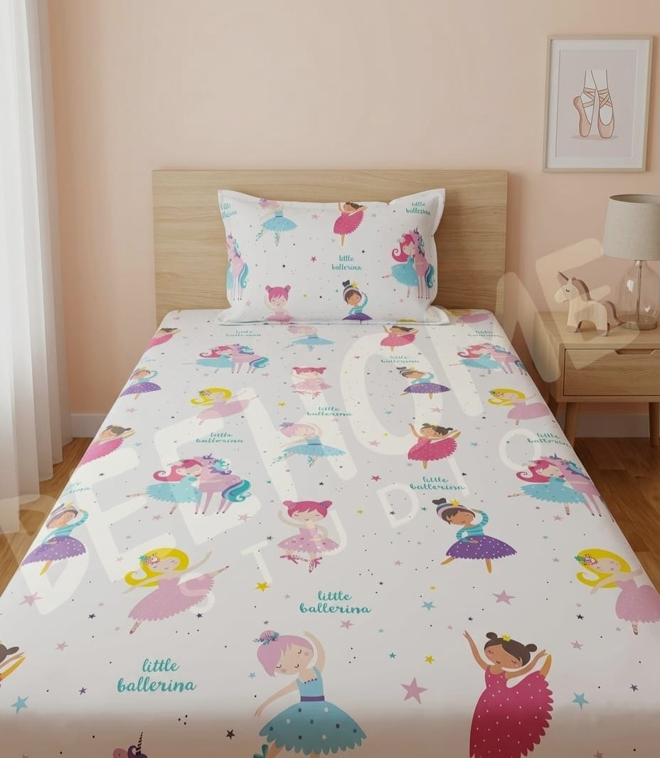 Little Ballerina Kids Bedsheet