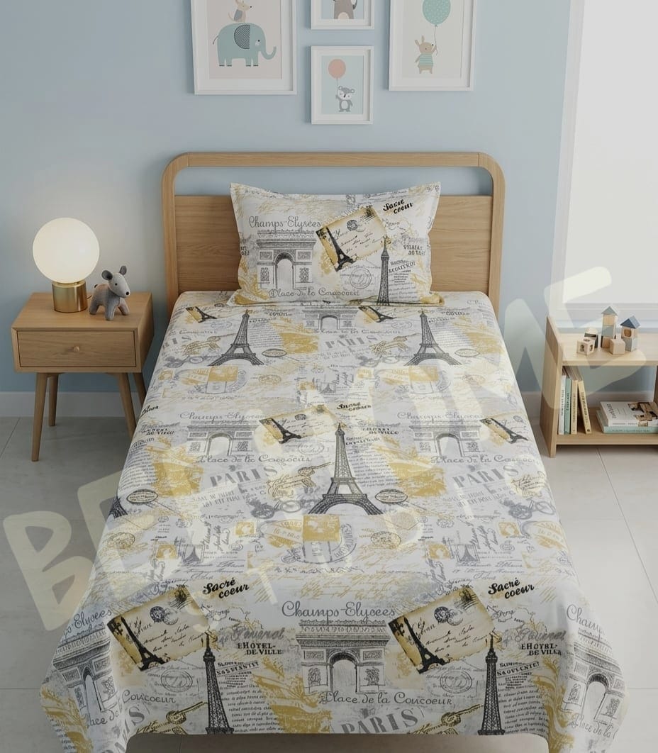 Little Paris Kids Bedsheet Set
