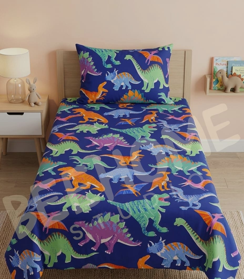 Dinosaur Kids Bedsheet Set