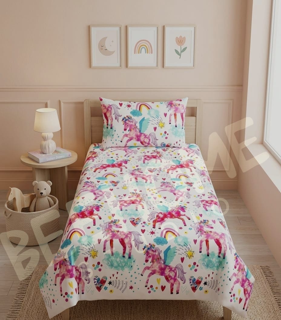 Unicorn Fantasy Kids Bedsheet