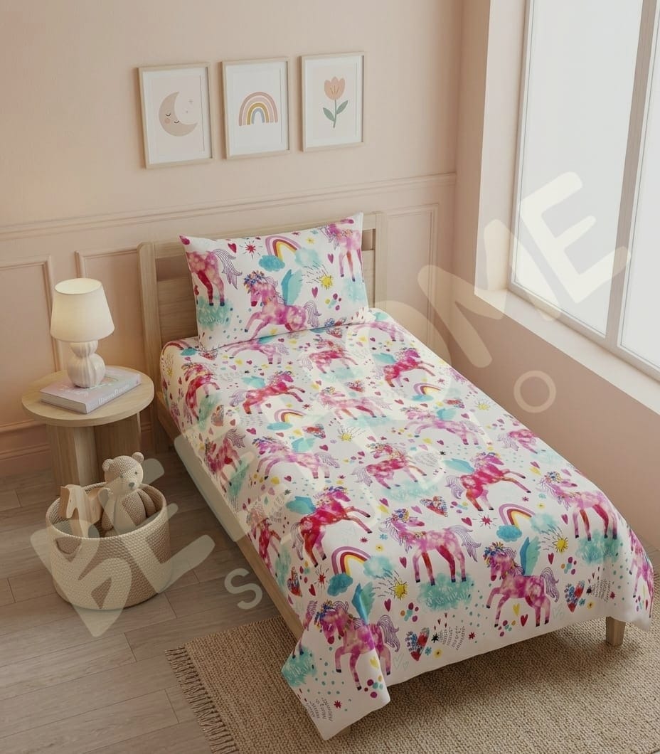 Unicorn Fantasy Kids Bedsheet