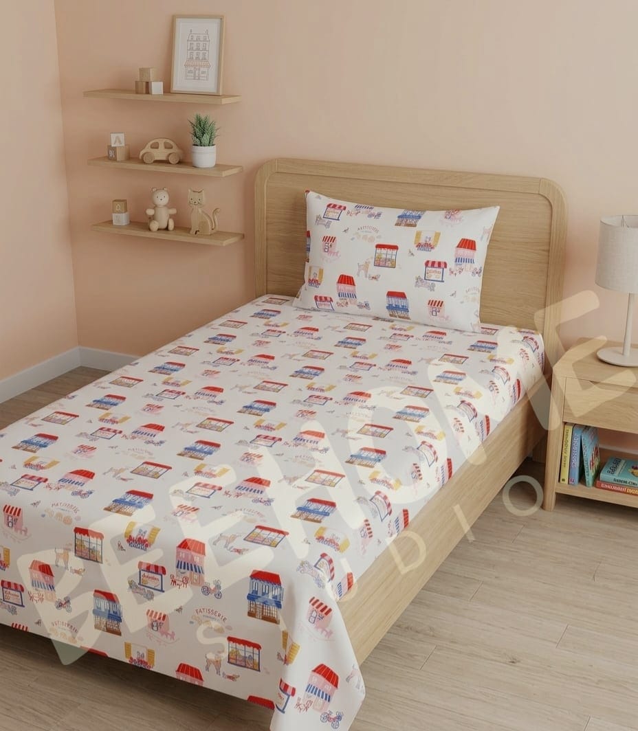 Mini Town Kids Bedsheet