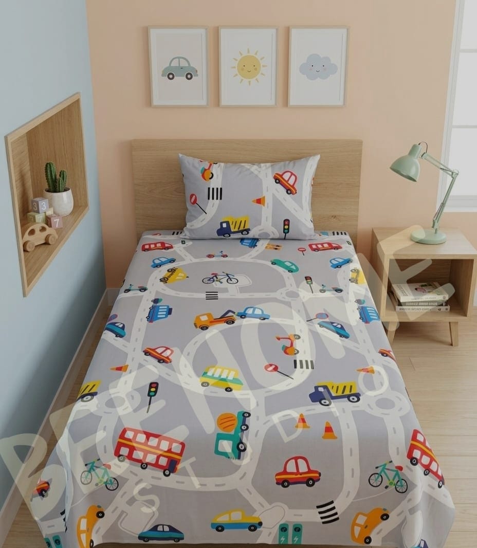 Kids Traffic Bedsheet