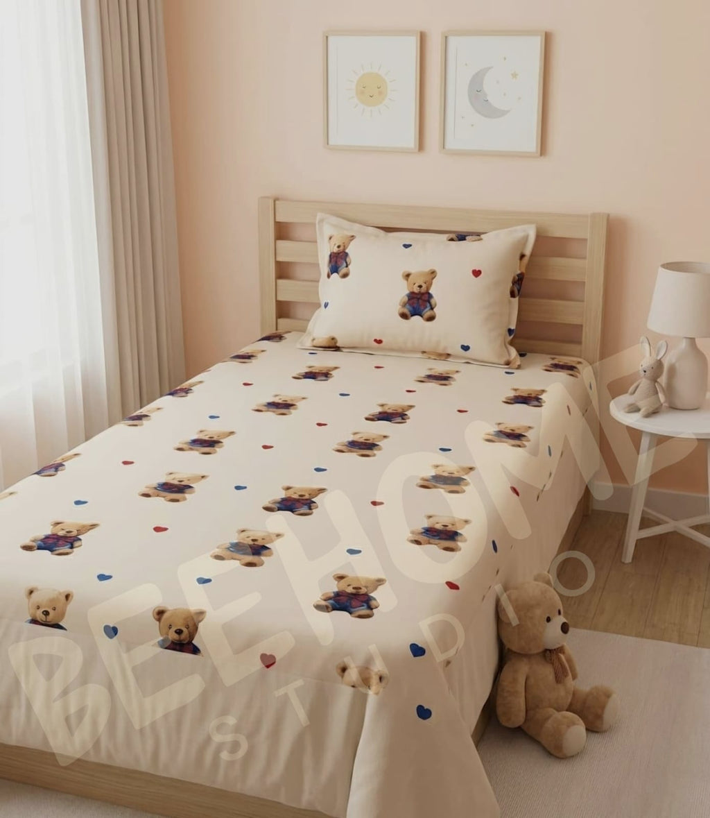 Teddy Bear Kids Bedsheet