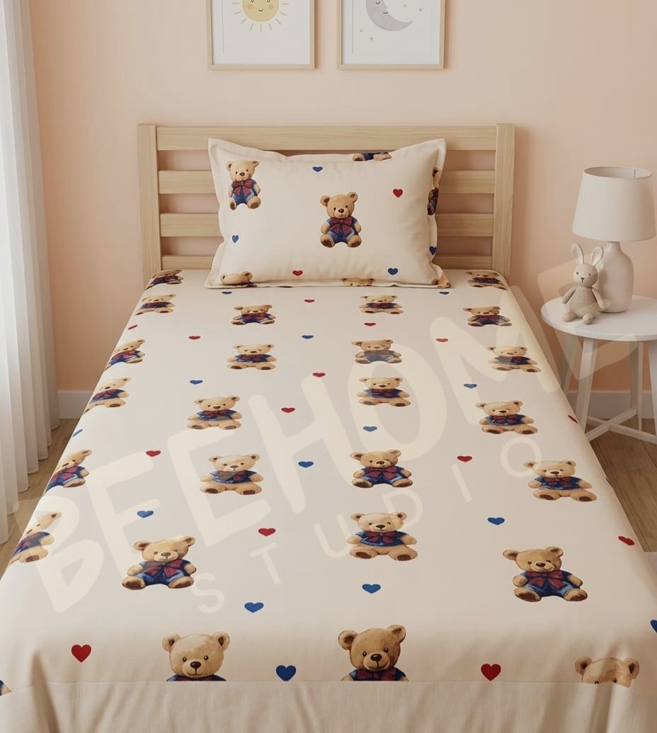 Teddy Bear Kids Bedsheet