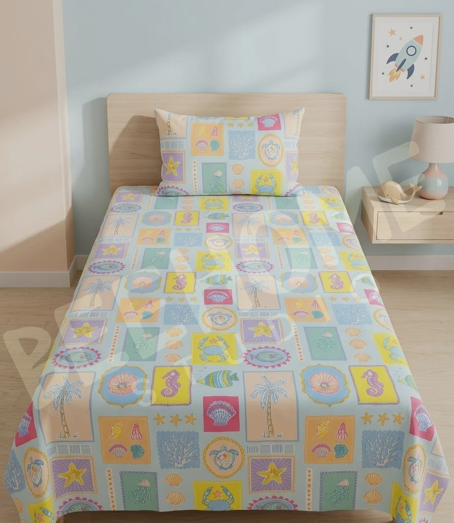 Little Ocean Kids Bedsheet