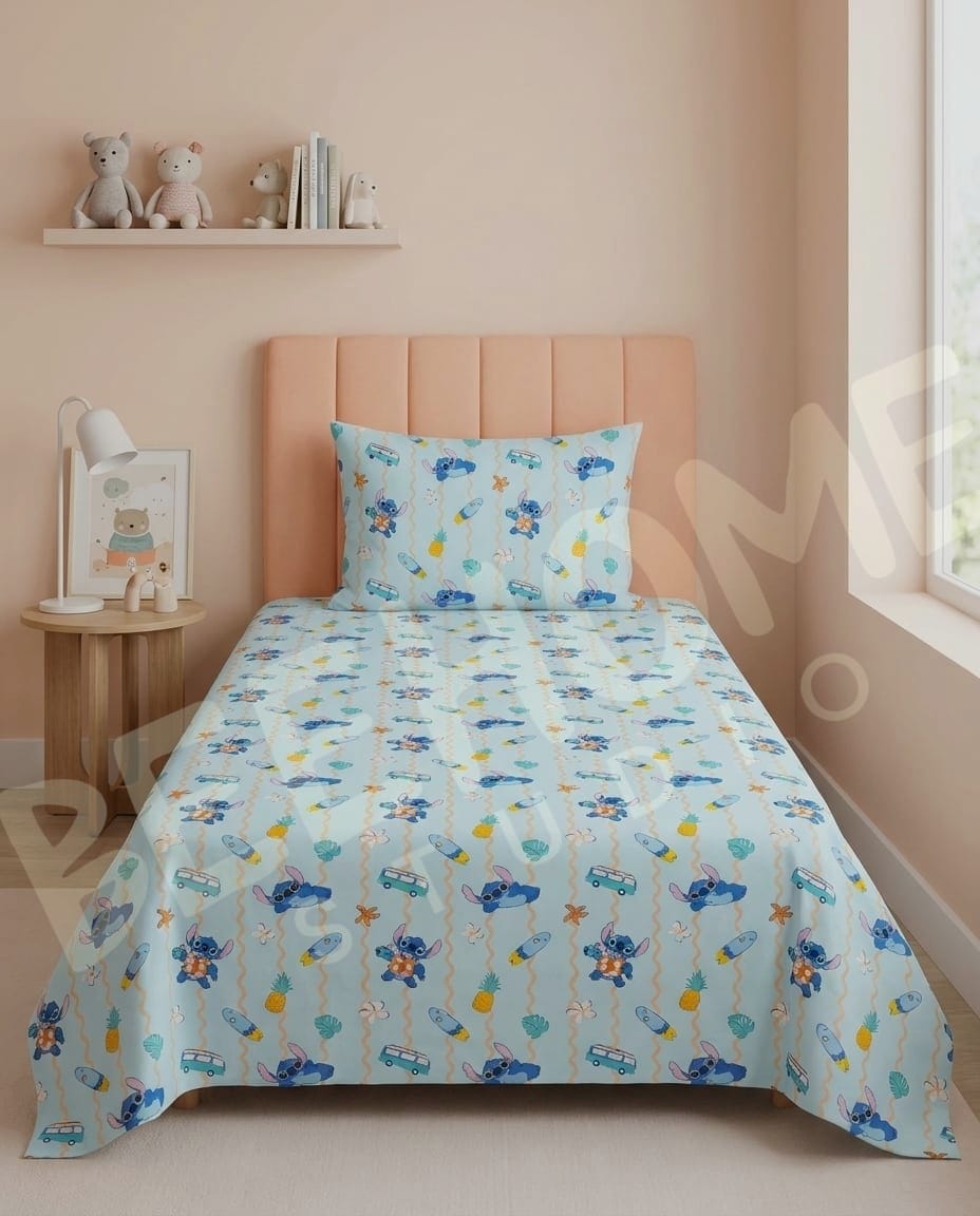 Stitch's Tropical Adventure Kids Bedsheet