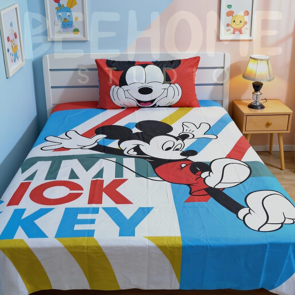 Mickey Mania Kids Bedsheet