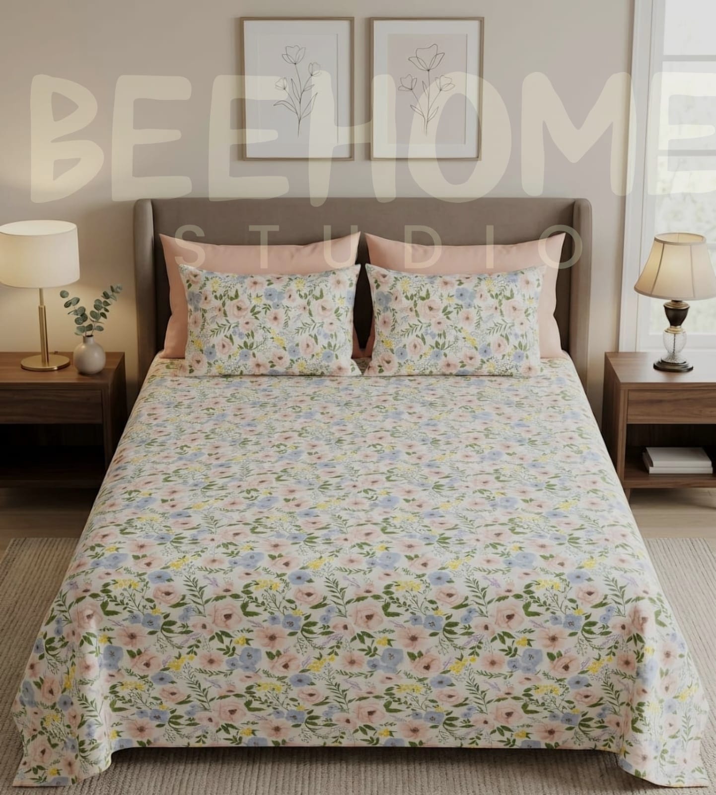 BHS Soft Petals Symphony Bedsheet