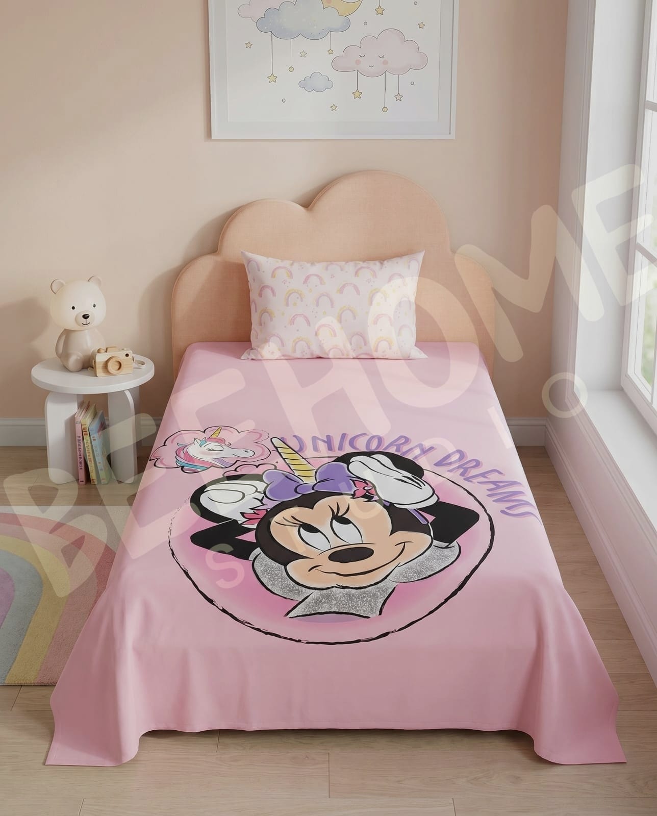 Minnie’s Unicorn Kids Bedsheet