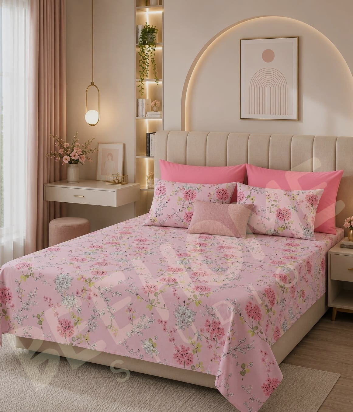 BHS Pink Petals Bedsheet