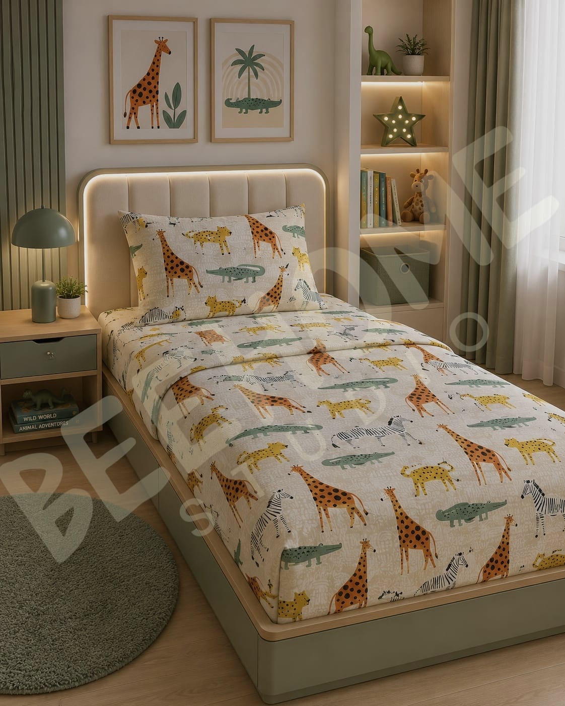 Safari Explorer Kids Bedsheet