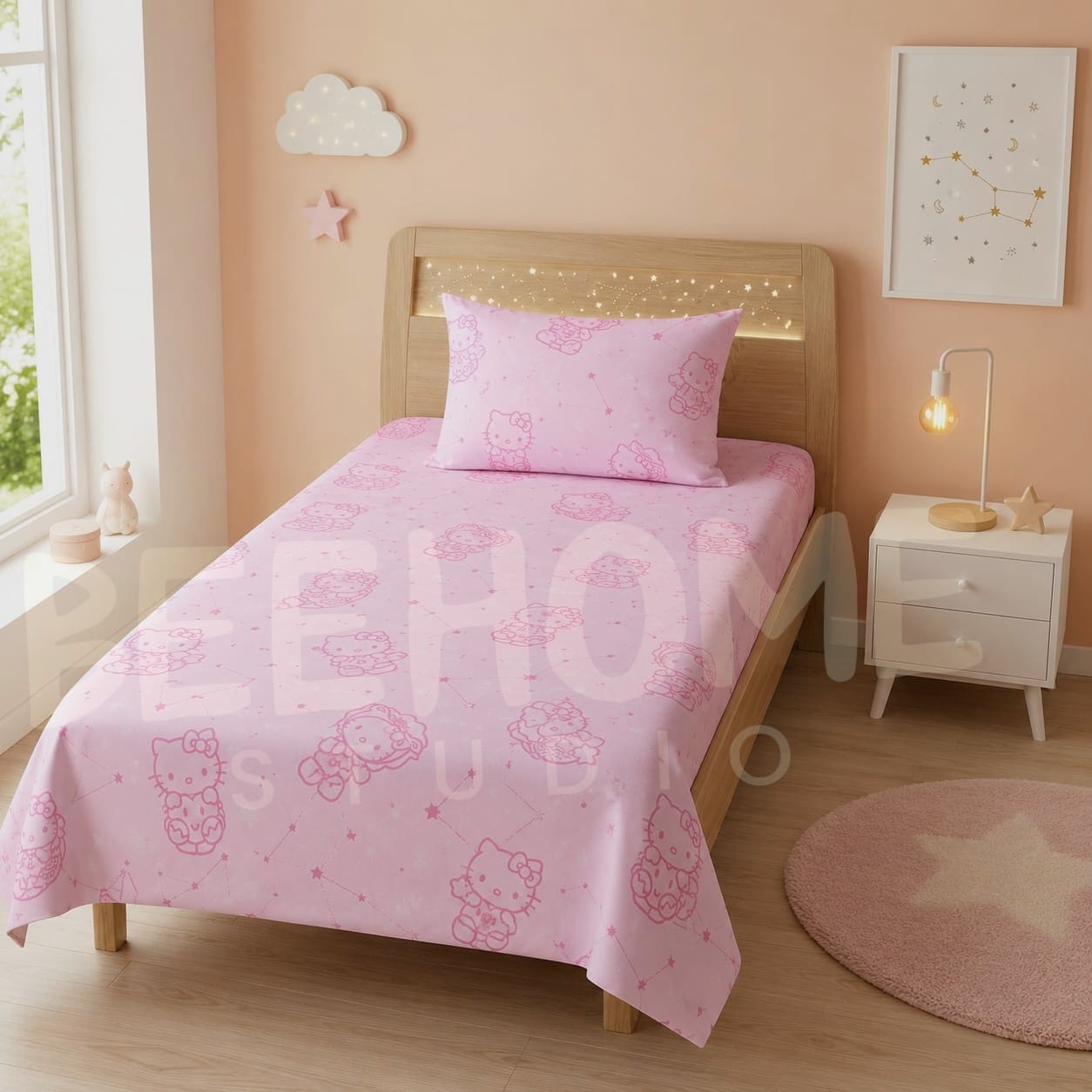 Hello Kitty Kids Bedsheet