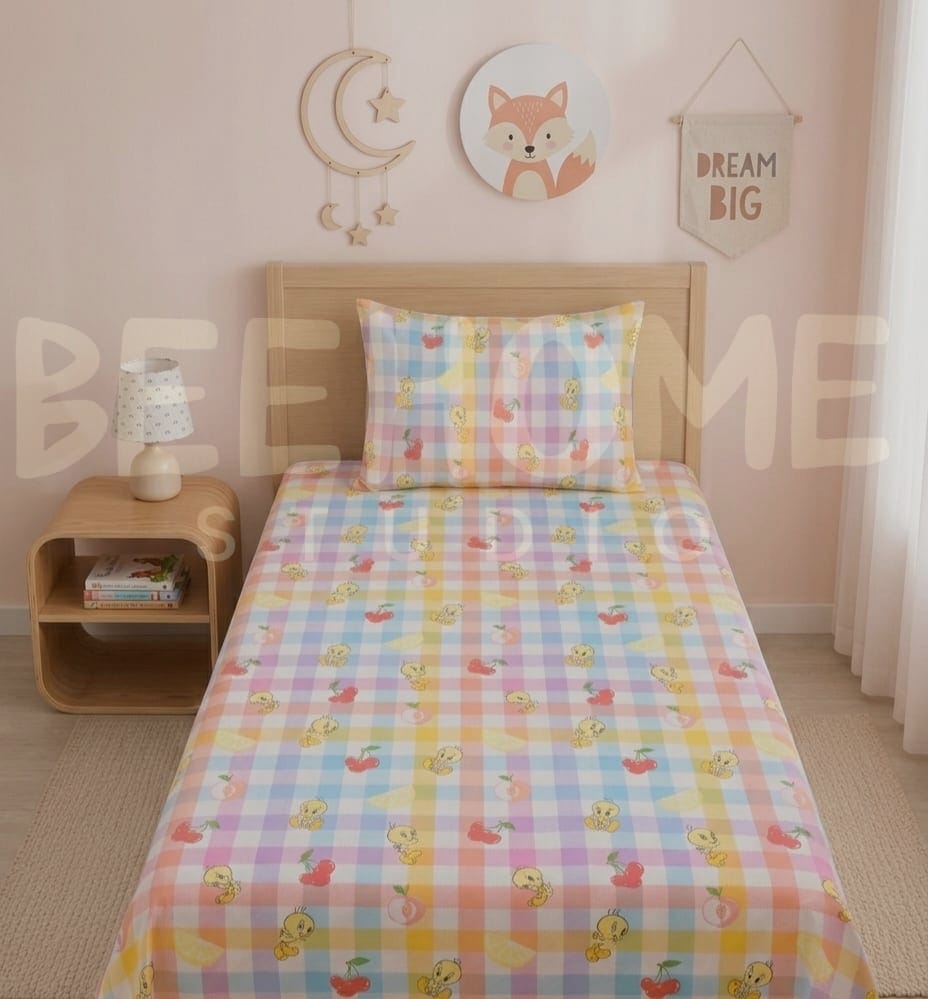 Pastel Picnic Pals Kids Bedsheet