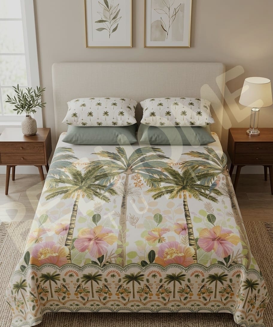 BHS Palm Blossom Bedsheet